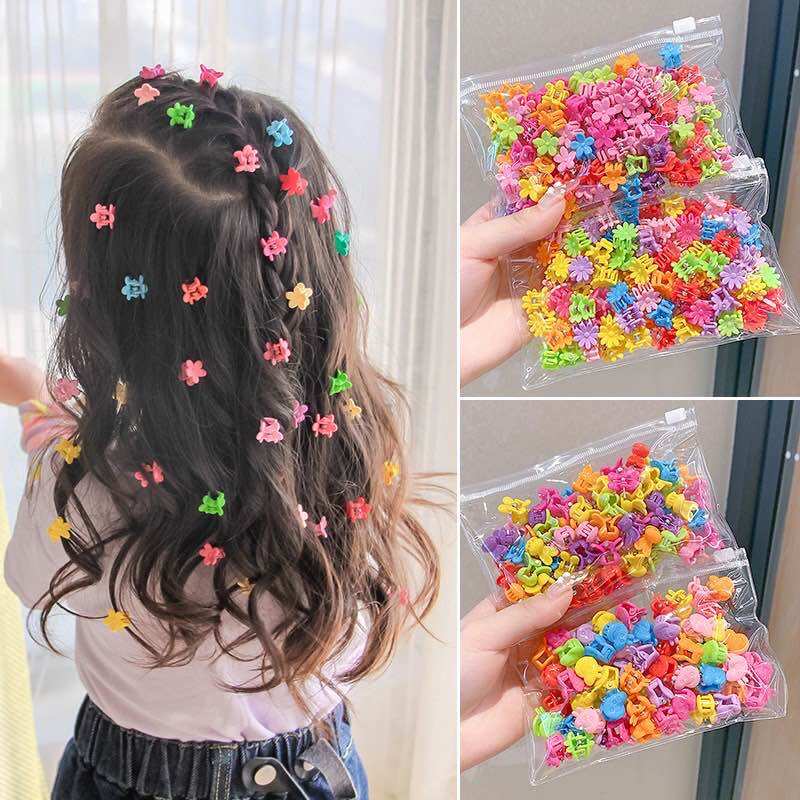 Túi 50c kẹp tóc càng cua nhí cho bé [hình ngẫu nhiên]