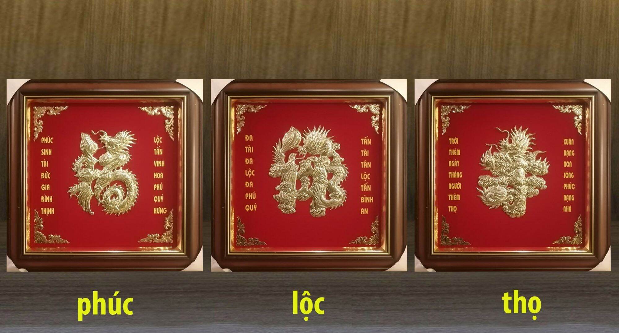 tranh chữ phúc, lộc, thọ