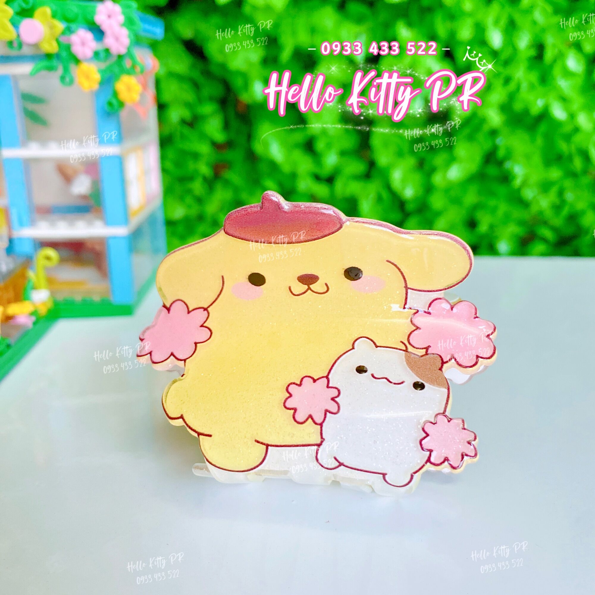 Kẹp tóc càng cua 3D HelloKitty Melody Cinnamoroll Purin
