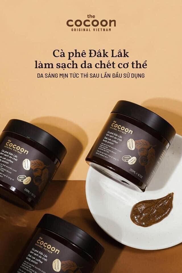 [HCM]Tẩy tế bào chết body cà phê Đăk Lăk Cocoon