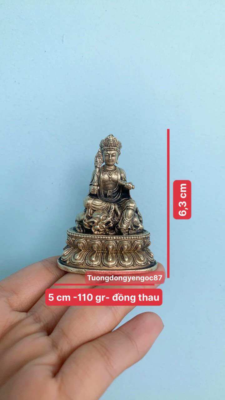 Tượng Văn thù bồ tát đồng