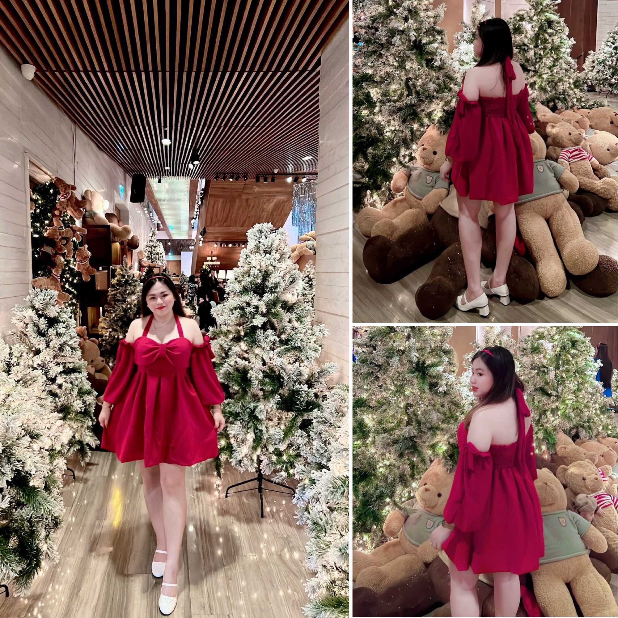 [Bigsize 60-85kg] Đầm bí xốp phối chiffon