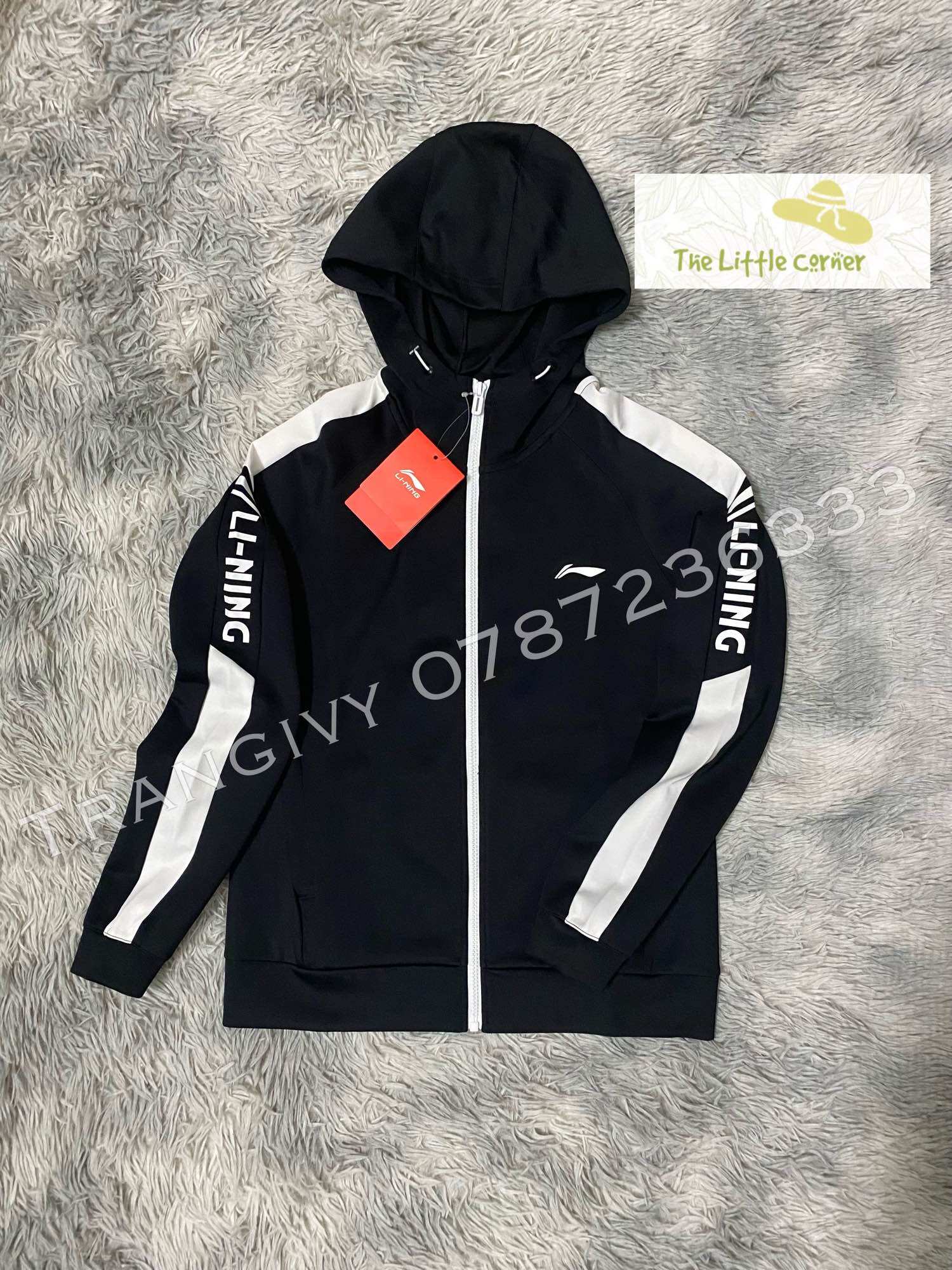 Áo khoác nỉ trơn nữ Lining AWDRB04