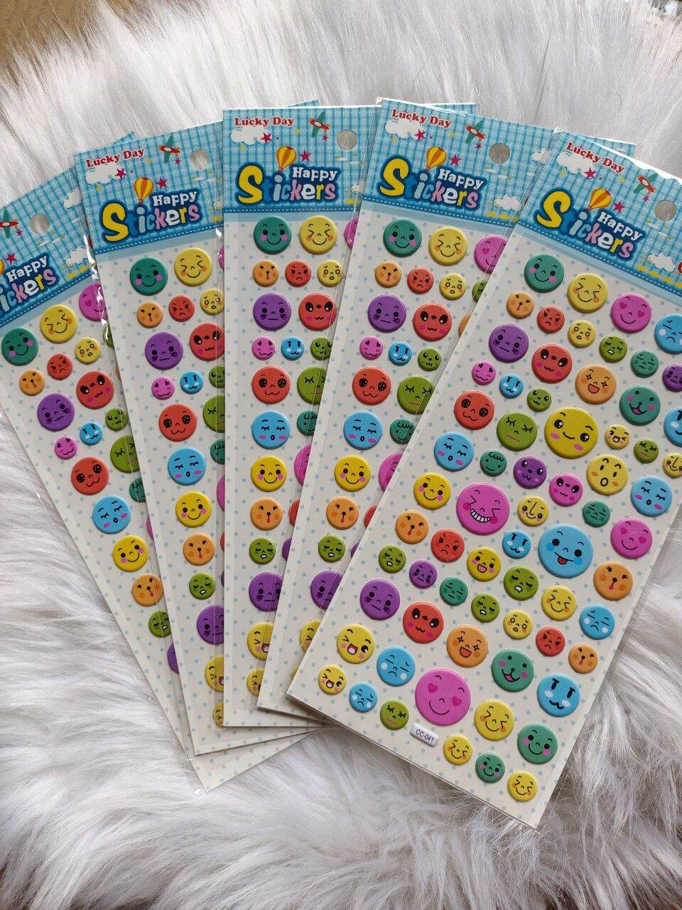 [HCM] 5 tờ Hình dán sticker mặt cười như hình