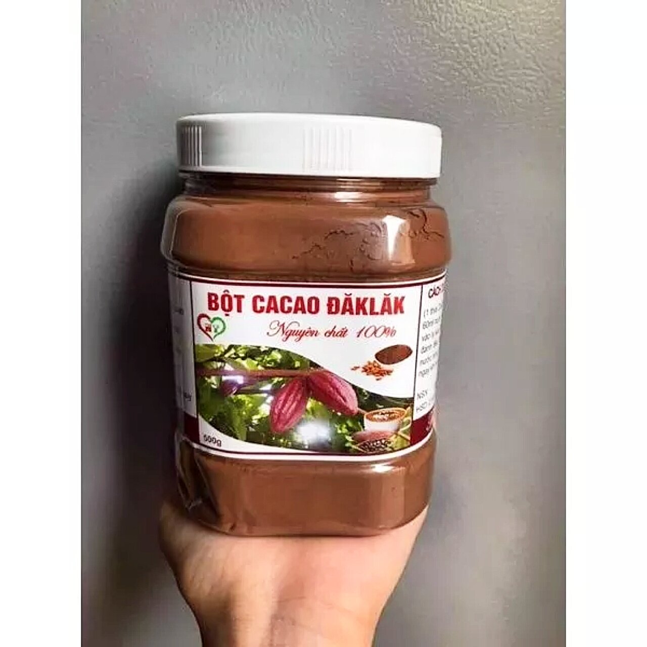 Bột Ca Cao Nguyên Chất Đắk Lắk - Hũ 500gr
