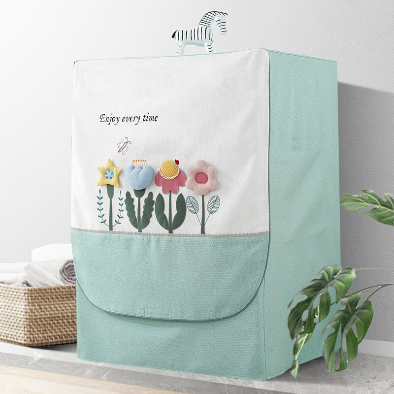 Áo Trùm Máy Giặt Lồng Giặt Vải Trùm Chống Nắng Chống Nước Haier Little