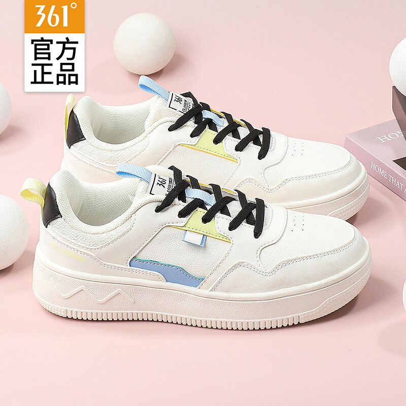 Giày Sneaker Nữ Cổ Thấp Đáy Dày Đa Năng Giày Thể Thao Hợp Thời Trang Chính Thức Xác Thực 361 °   Giày Trắng Mùa Đông 2024