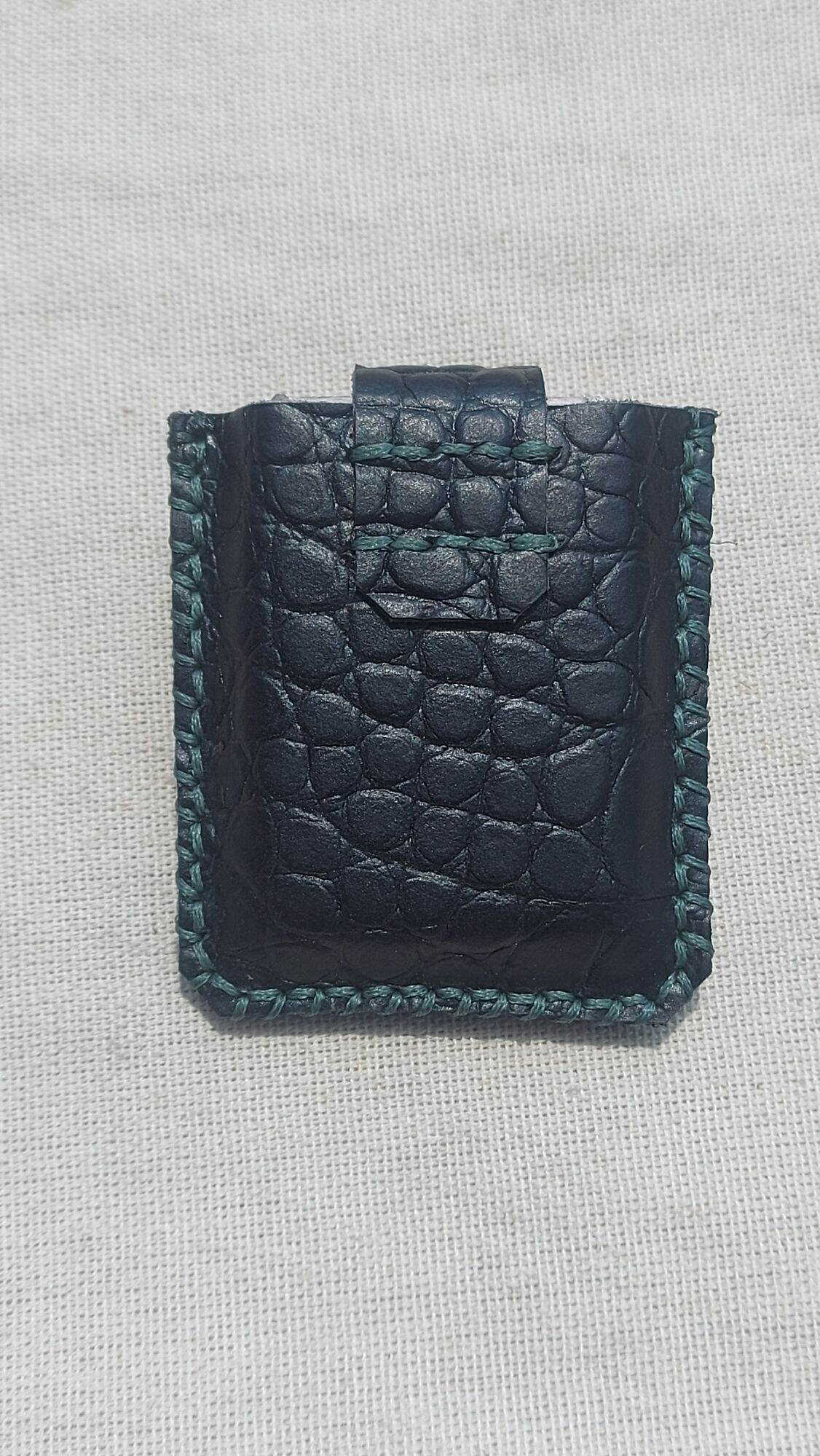 Bao da zippo ( da bò vân cá sấu )