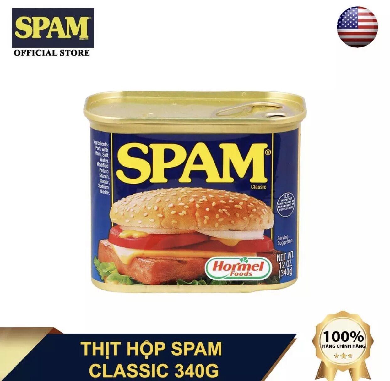 THỊT HỘP SPAM 340G ( MADE IN USA)