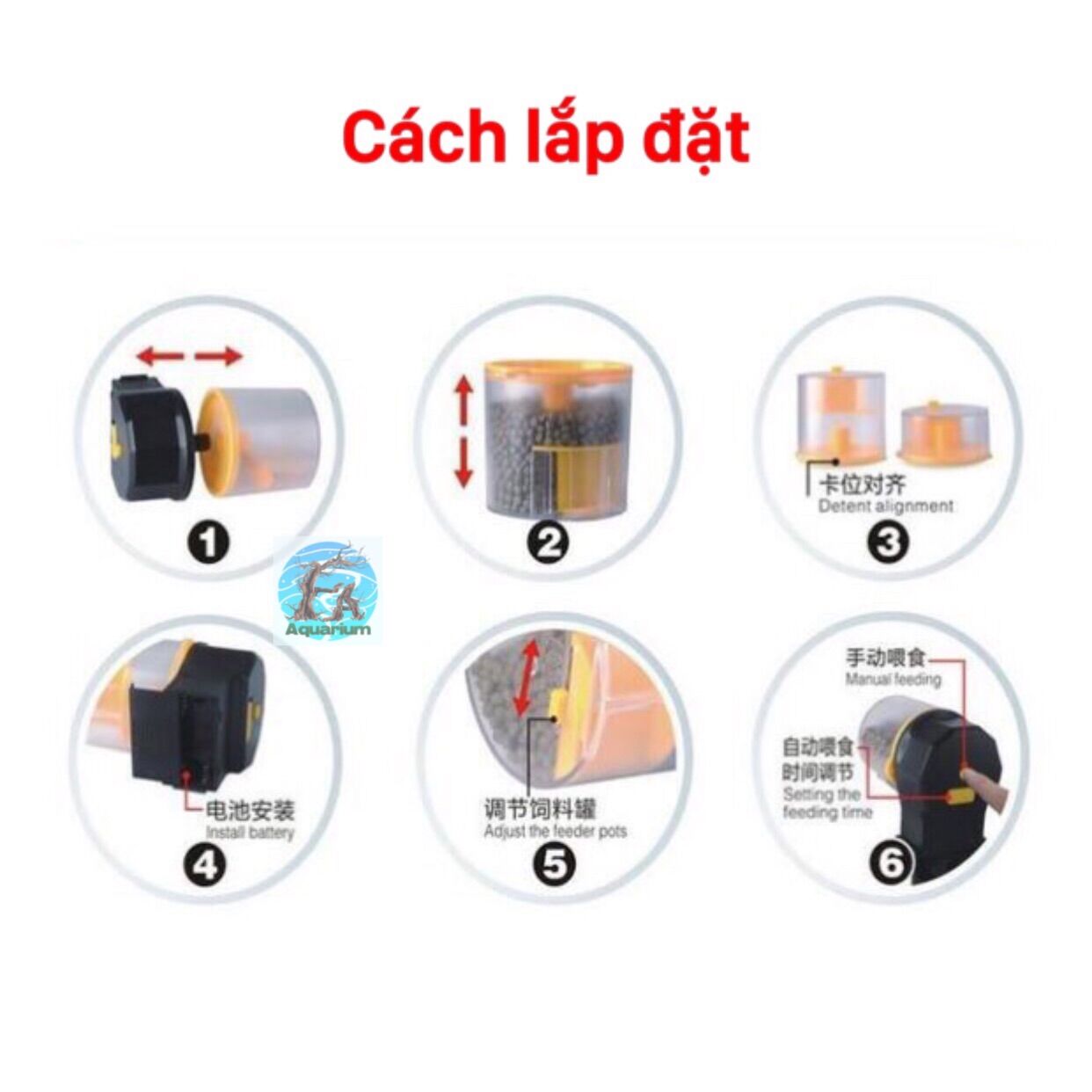 Máy cho cá ăn tự động