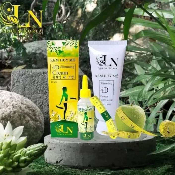kem hủy mỡ bụng 4d mua 1 tặng tinh dầu và dây đo