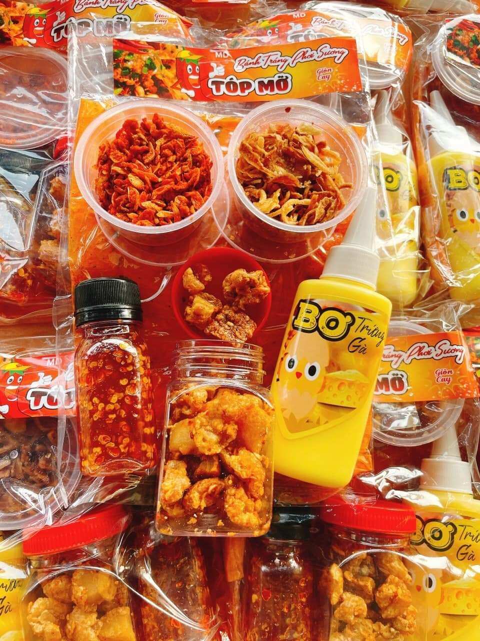 combo bánh tráng dẻo tôm tóp mỡ bơ béo