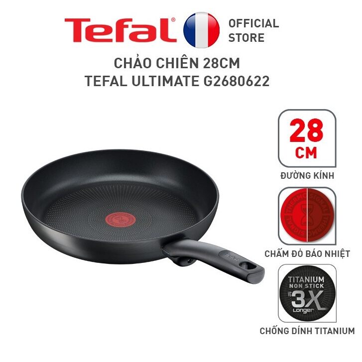 Bộ 2 Chảo chiên Tefal Tefal Ultimate 20-28