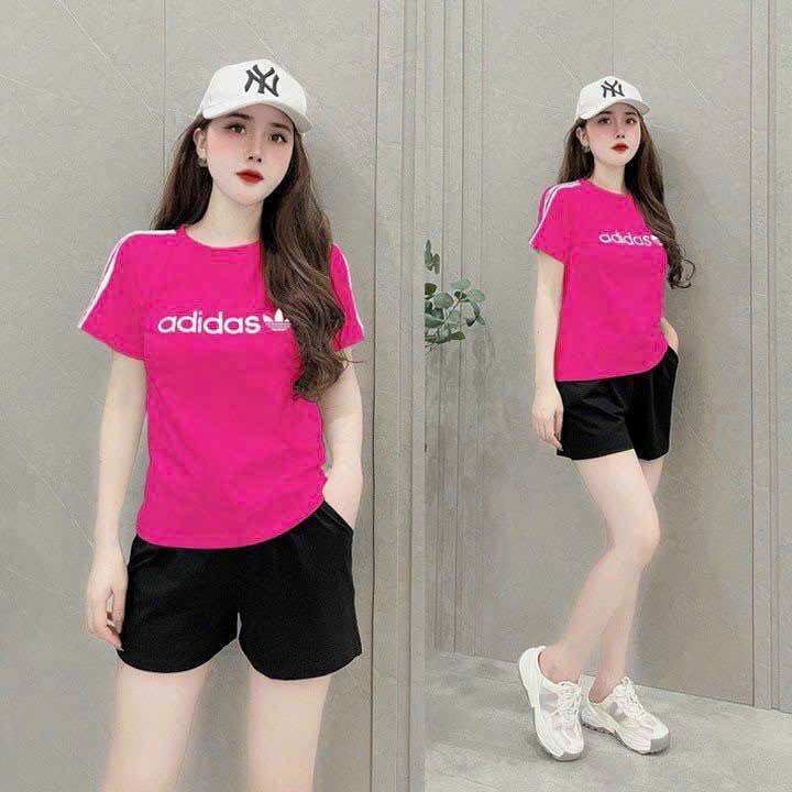 SÉT BỘ NỮ NGẮN THUN COTTON THÊU CAO CẤP