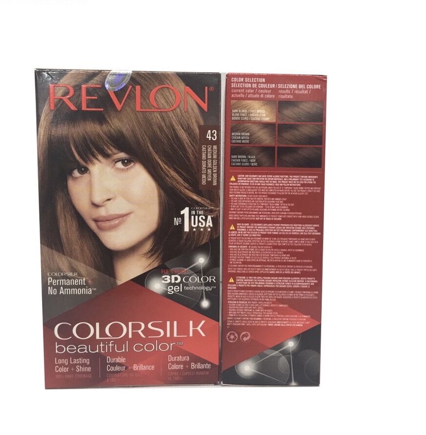 Thuốc nhuộm tóc Revlon Colorsilk Số 43 ( Nâu Sáng ) - 130ml