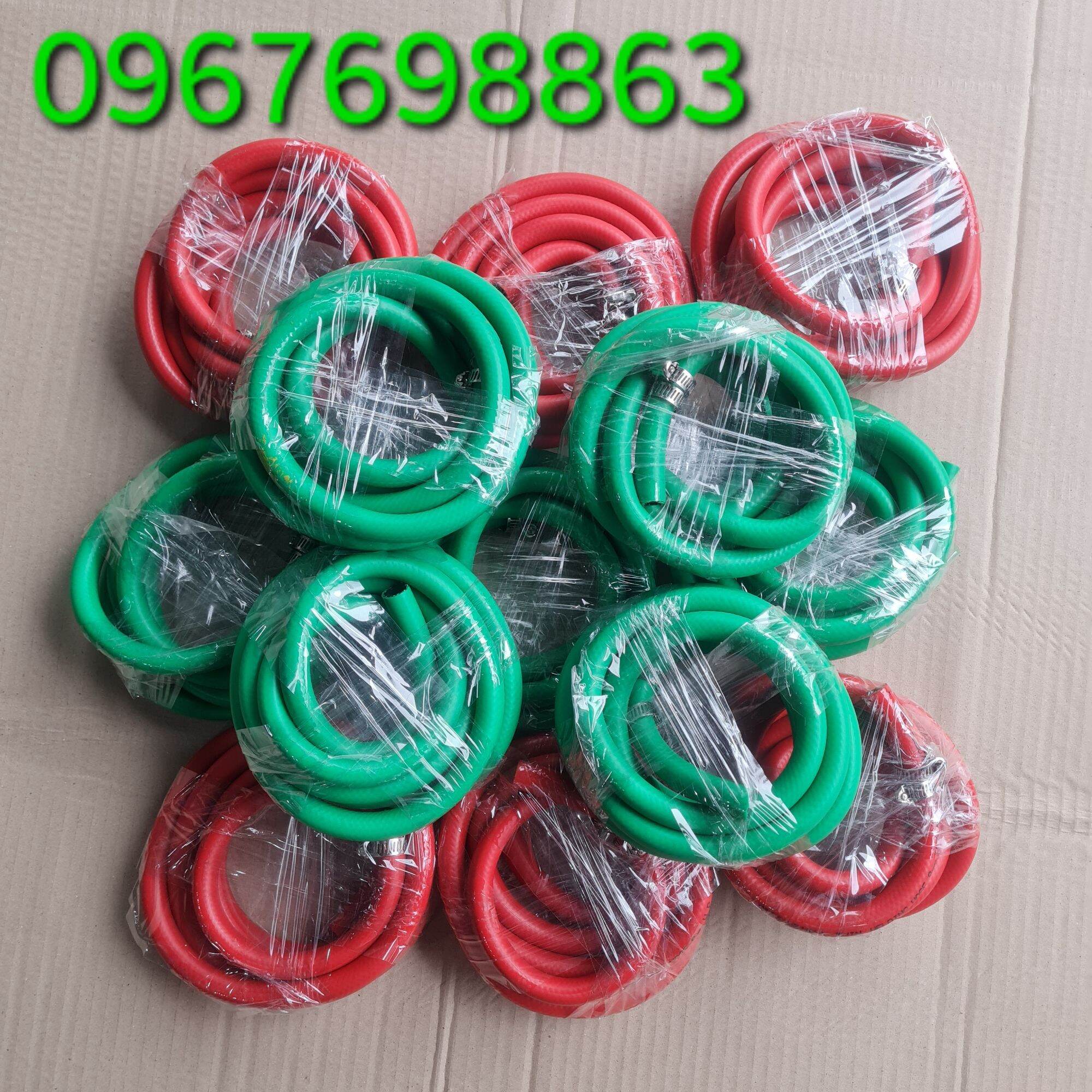 Dây sang chiết khí oxy, nito...Dây sang chiết khí áp lực cao từ bình to qua bình nhỏ có đồng hồ đo áp lực 25MPa