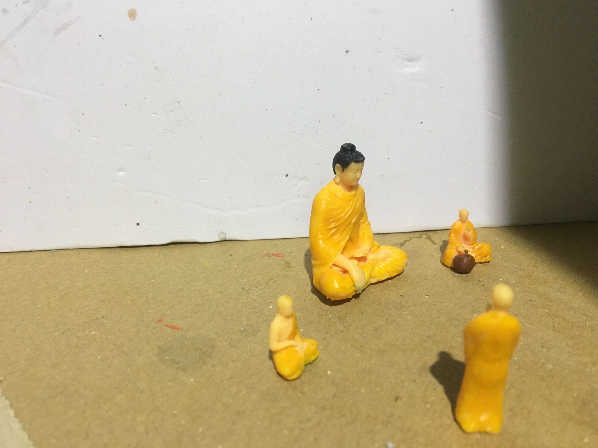 SÉT 5 tượng phật trang trí tiểu cảnh, hòn non bộ ( in 3d)