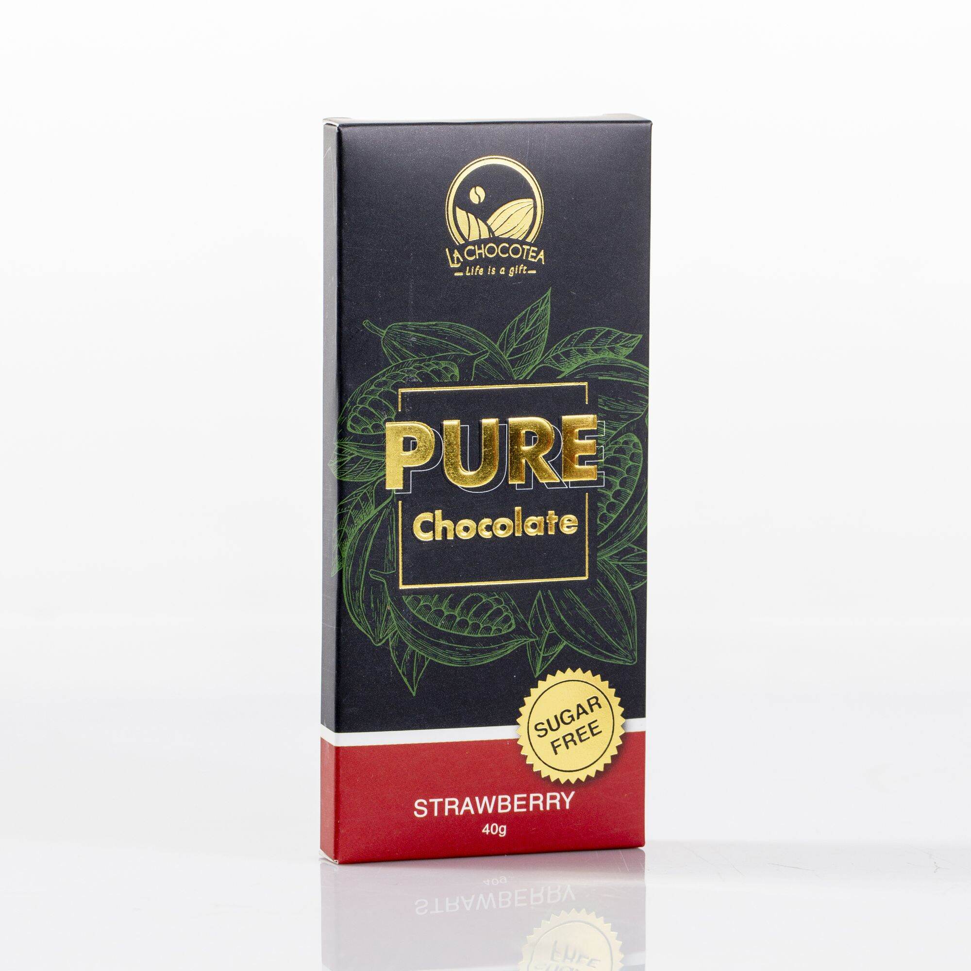 La Chocotea Sugar Free Strawberry Chocolate 40g