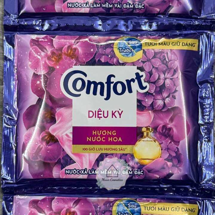 1 Dây 10 Gói Nước Xả Vải Comfort 1 Lần Xả