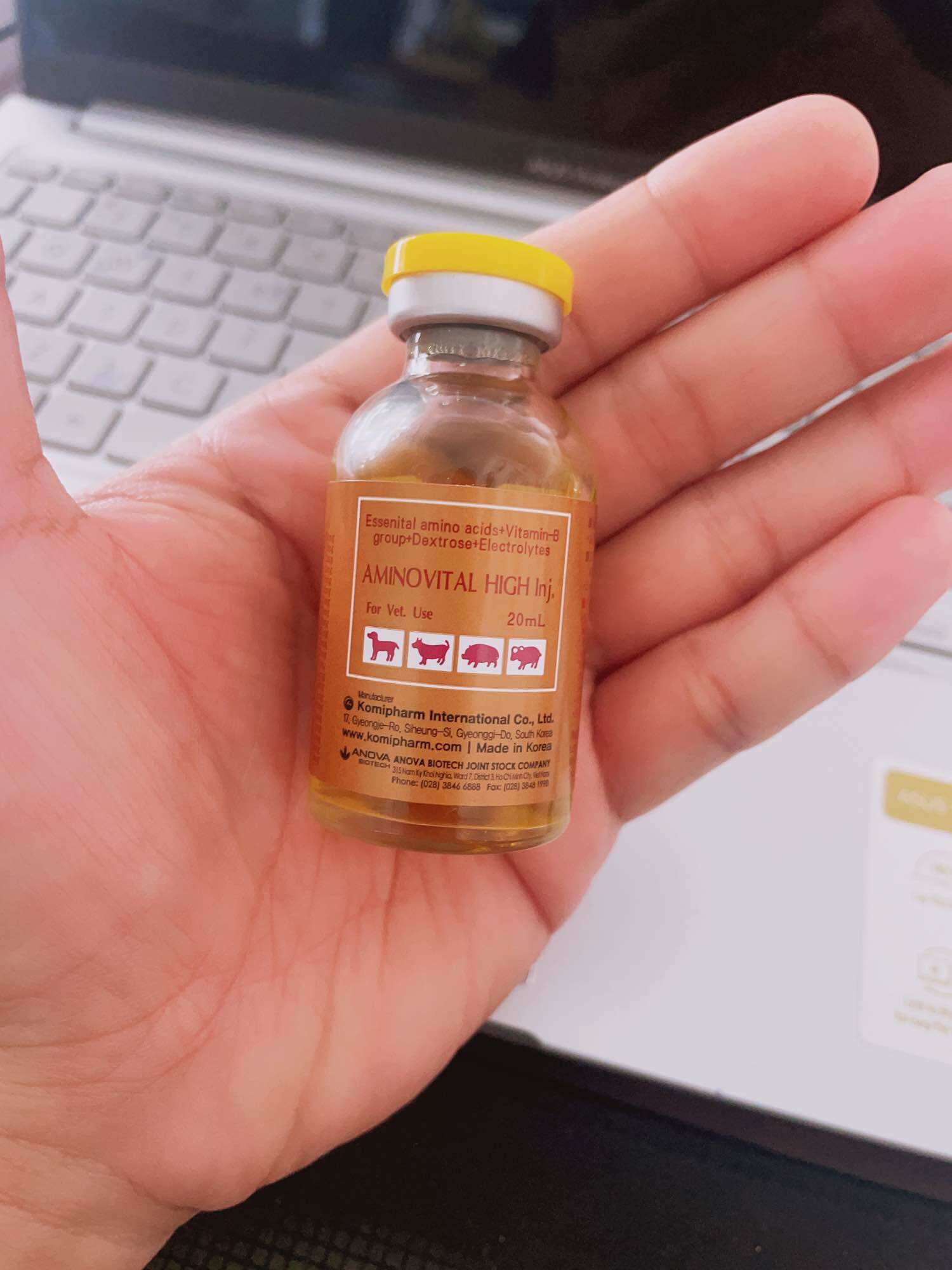 AMINOVITAL HIGH cung cấp acid amin, khoáng và vitamin thiết yếu cho gia súc, gia cầm.
