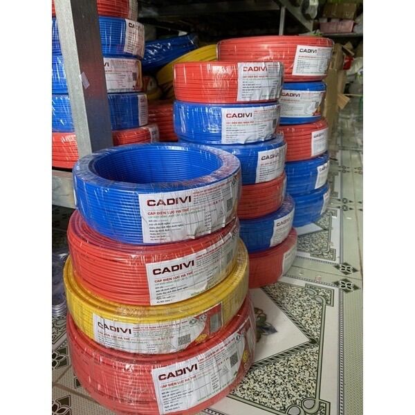 ( 1 mét) Dây điện đôi mềm dẹp ( 2 lớp vỏ ) Cadivi Vcmo 2x1.5mm, 2x2.5mm, 2x4mm