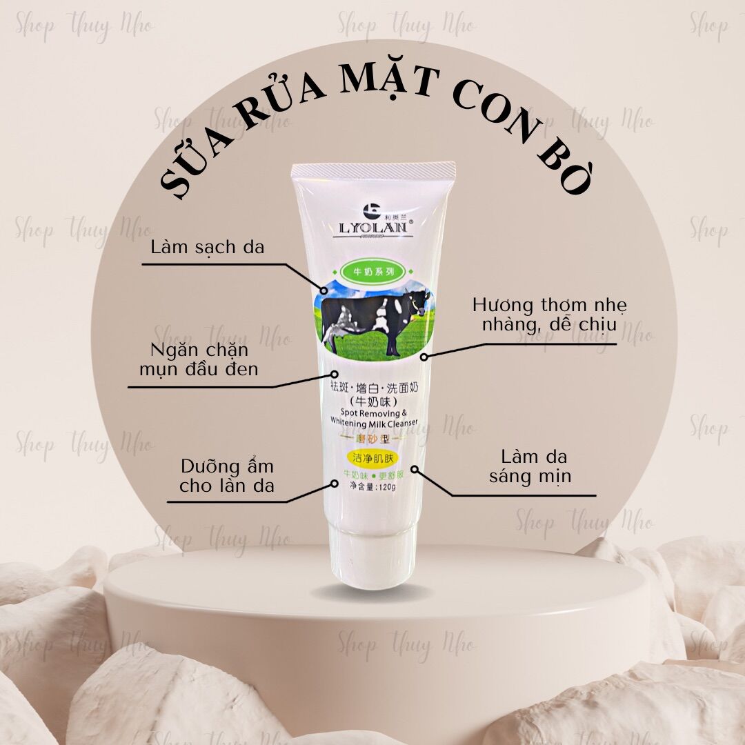 Sữa rửa mặt con bò Lyolan - 120 gram
