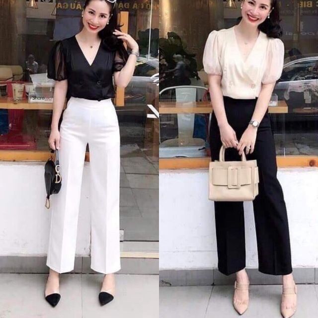 Quần Sớ Công Sở Ống Rộng