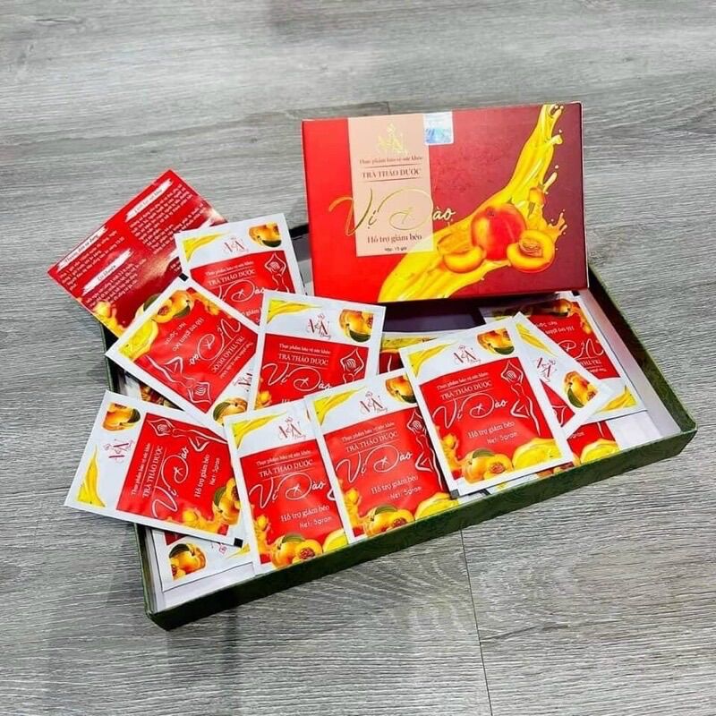 Trà thảo dược giảm cân vị đào đông anh