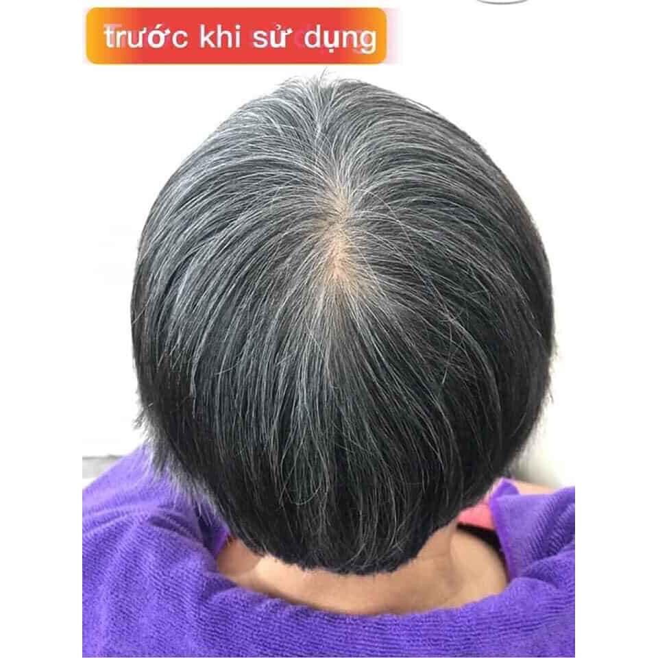 Thuốc nhuộm đen thảo dược linh chi (1 hộp dùng cho 10 lần nhuộm )