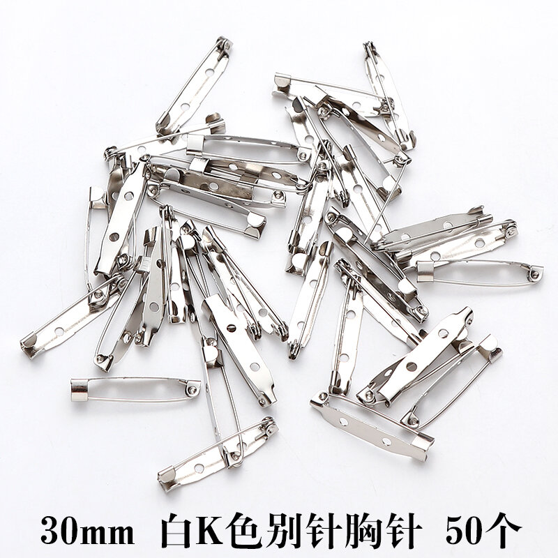 Kim băng kim băng ghim cài đế kim thép an toàn kim băng ghim cài nhỏ bảo hiểm quần áo cố định kim kẹp phụ kiện tóc diy