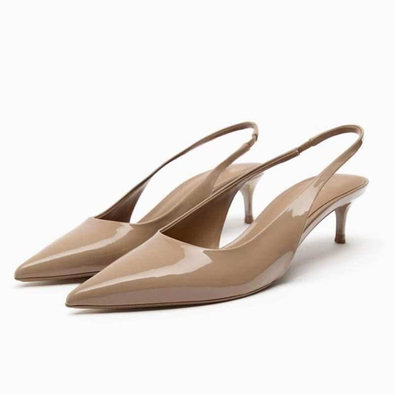 Giày Zara new 2023 fom basic nâu tây,nude nhạt cao 5p