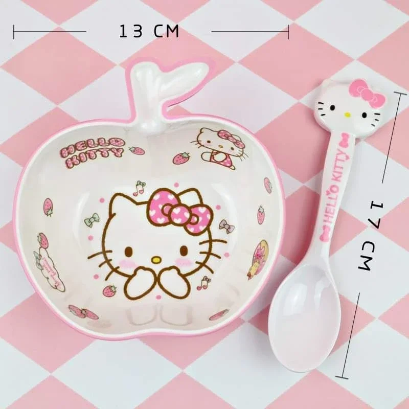 🌸COMBO TÔ CHÉN MUỖNG HELLO KITTY