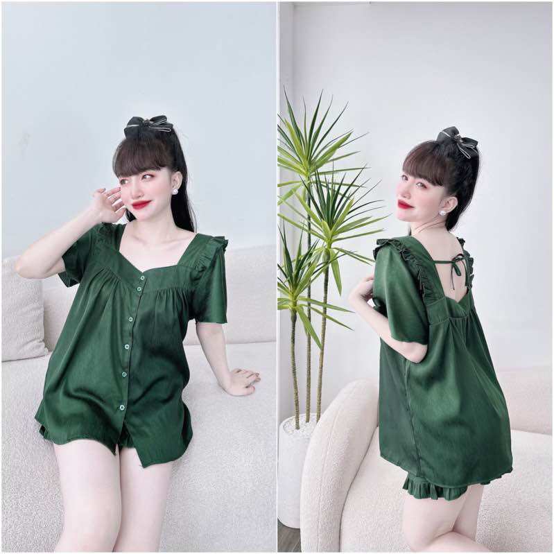 (55-100kg) Bộ Ngủ Lụa Xước Bigsize Cao Cấp - Chất mát, form chuẩn