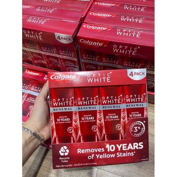 Kem đánh răng colgate optic white 116g/ túp Nhập Mỹ