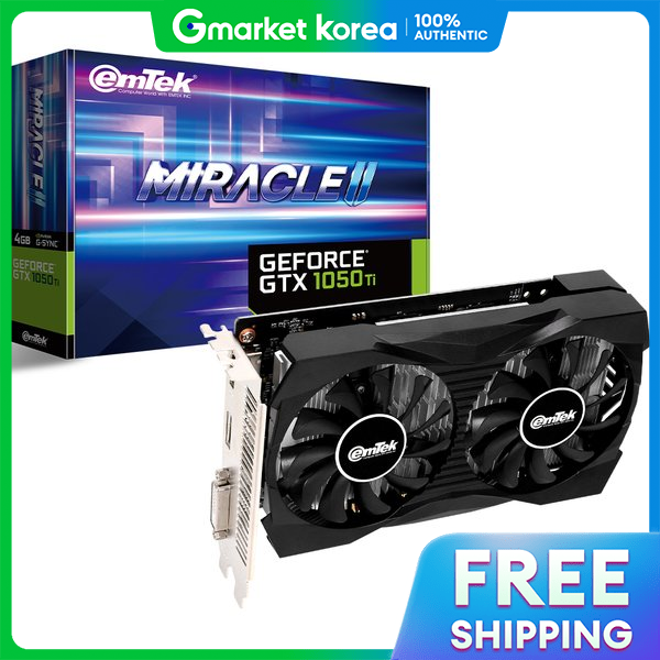 Emtek | Geforce Gtx 1050 Ti Miracle Ii D5 4Gb Giá 5,147,250 Đồng*Miễn phí vận chuyển