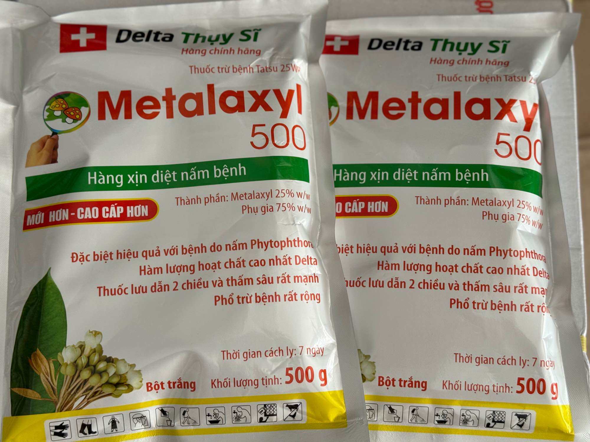 Metalaxyl 500WP (500gr) Chính hiệu Denta Thụy Sỹ - Vua các loại nấm cho cây