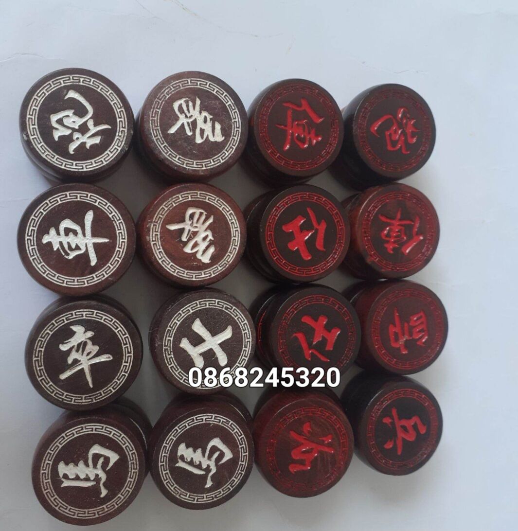 Cờ tướng gỗ trắc tự nhiên Cao cấp 4.0cm