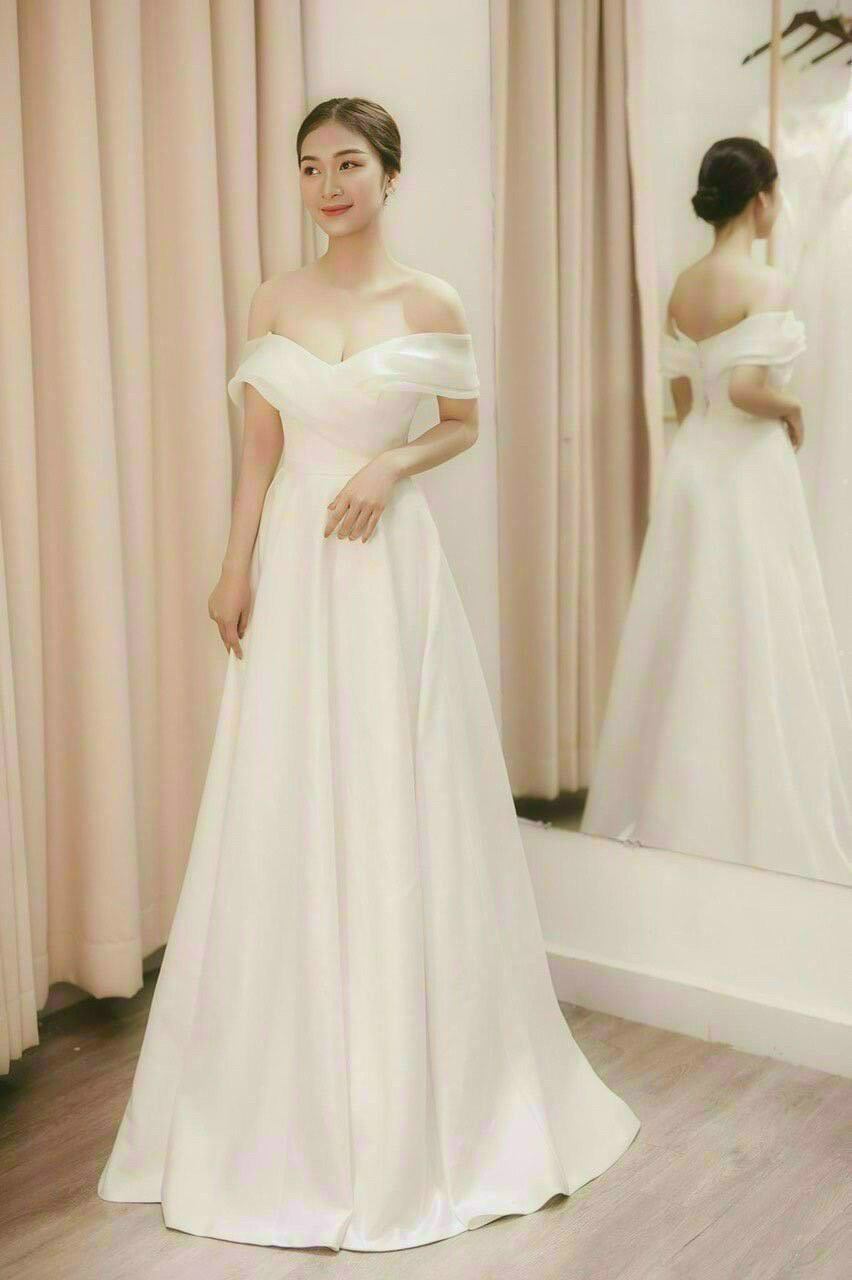 ĐẦM XÒE BẸT VAI THẮT NƠ LƯNG DÀI THƯỚT THA