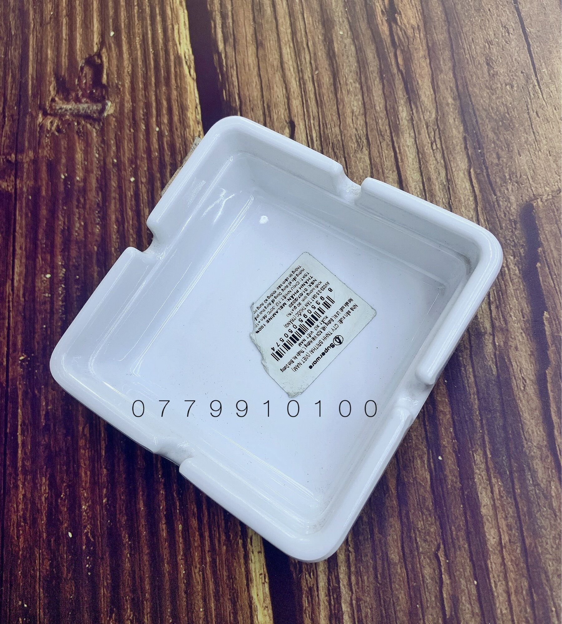 [HCM]Gạt tàn melamine Thailand vuông 9x9x3cm