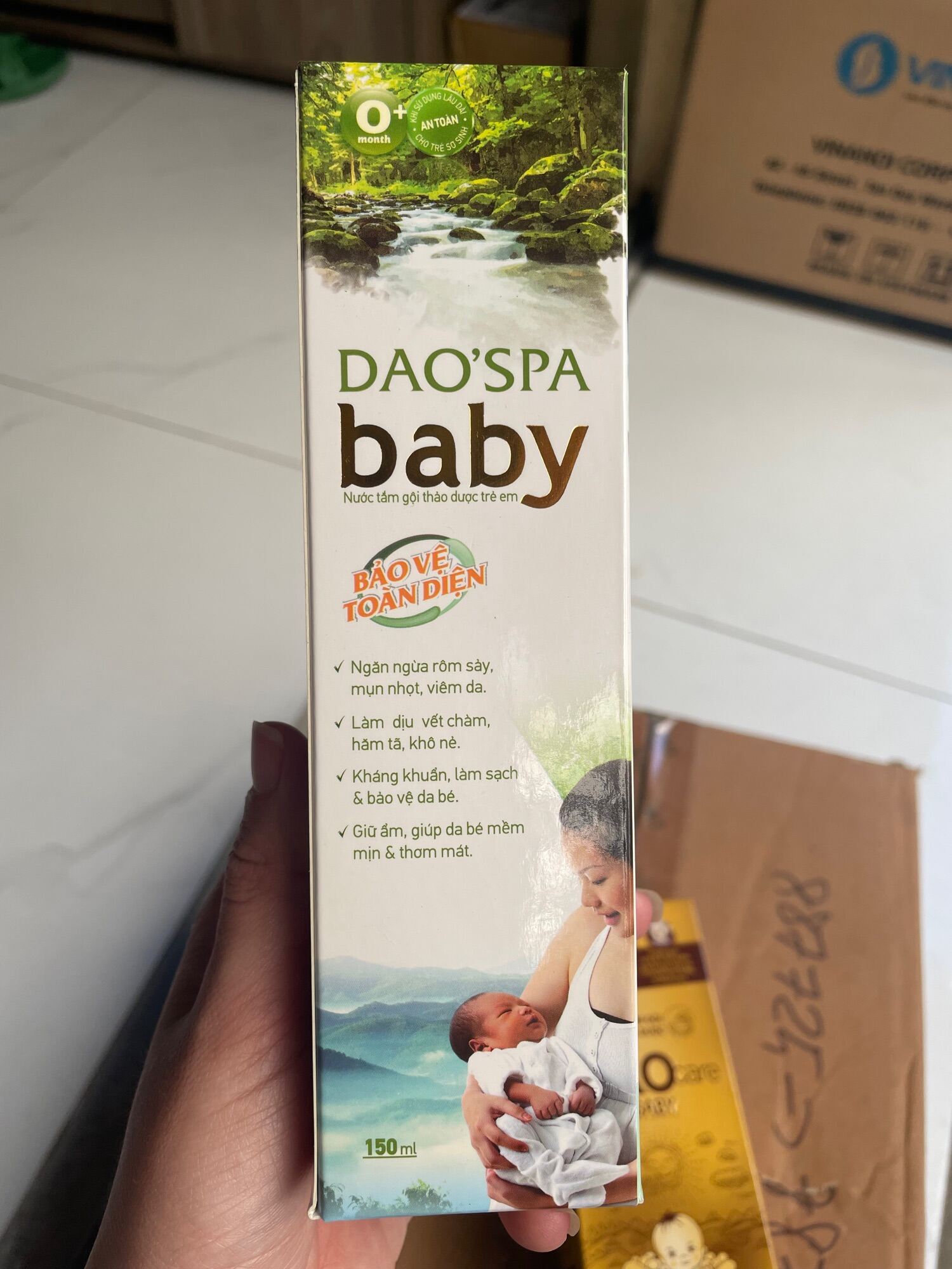 Nước tắm gội thảo dược cho bé Daospa Baby