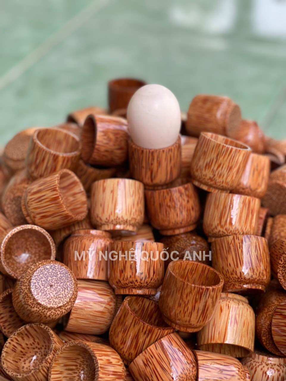 Ly uống rượu gỗ dừa