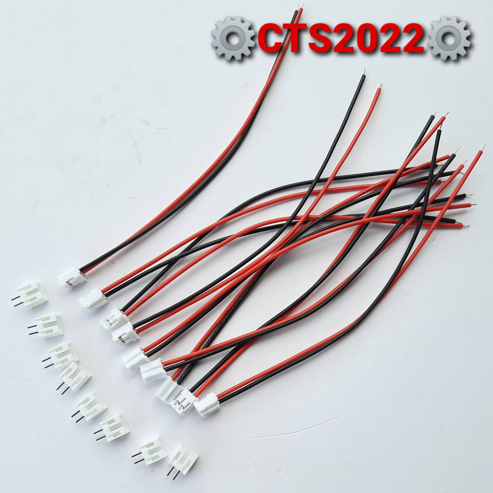 Jack cắm JST XH2.5- 2 chân dài 120mm