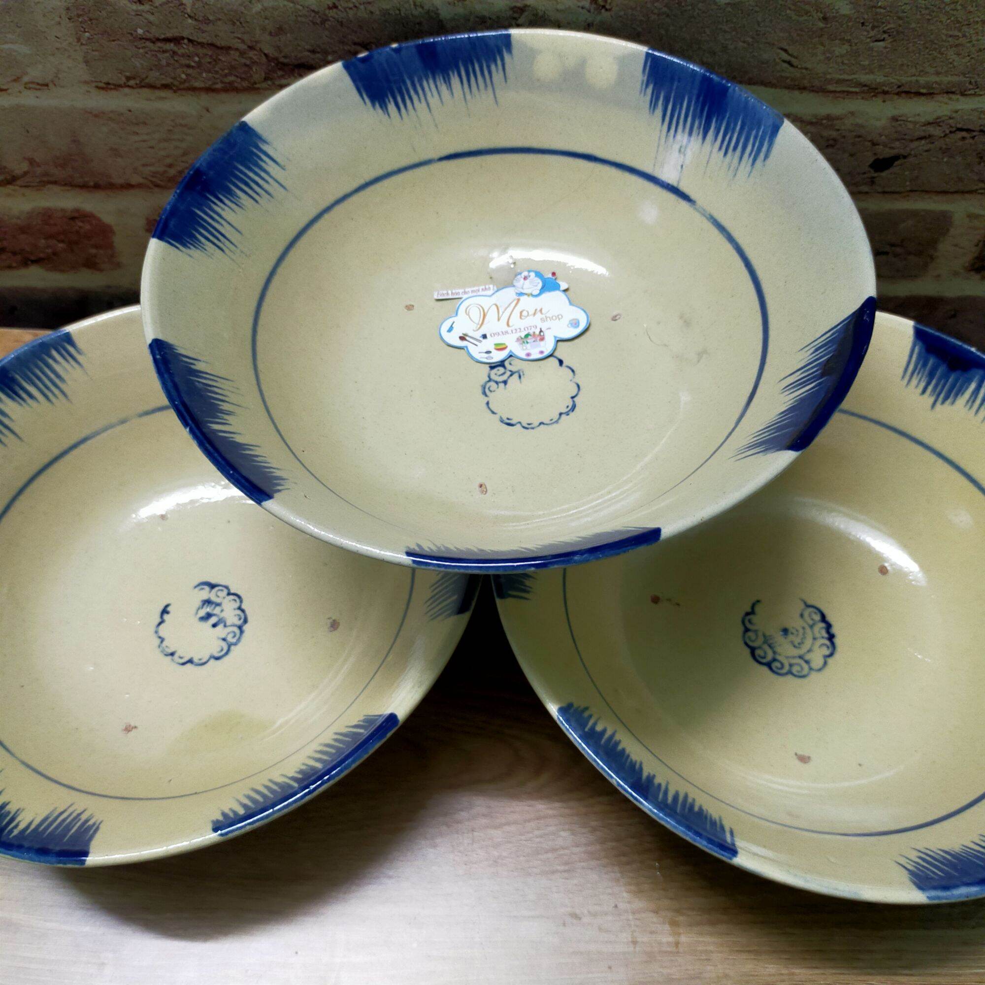 [GỐM THÔ]COMBO 2-3c TÔ MỘC LỚN GỐM NAM BỘ