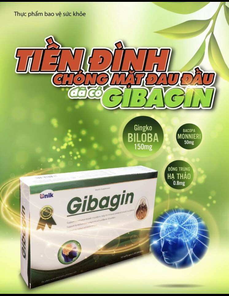 Gibagin hổ trợ tiền đình