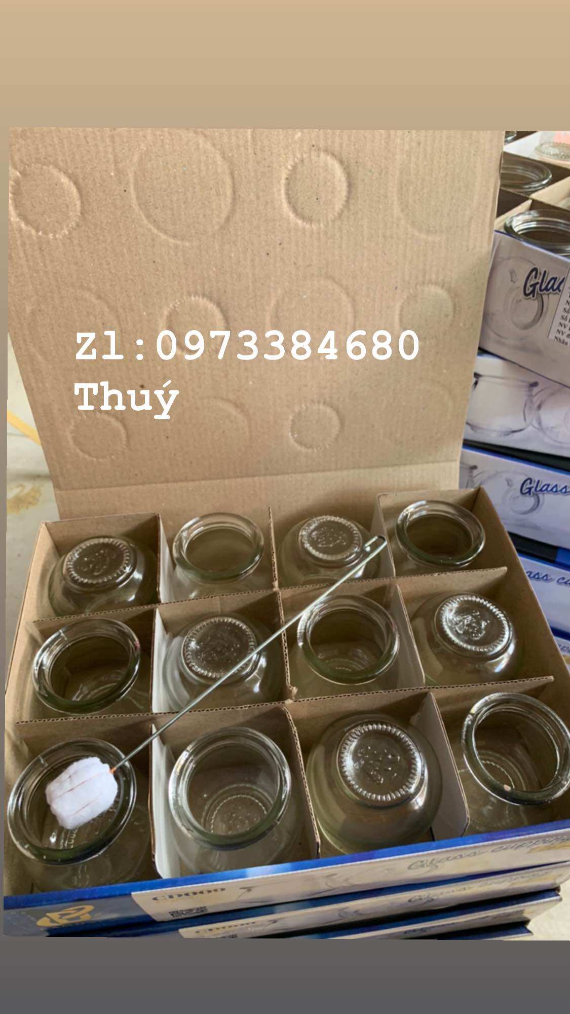 Bộ 12 ống giác hơi thuỷ tinh dùng lửa - chính hãng