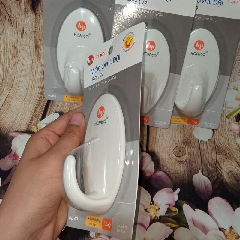 Combo 10 vĩ móc dán  OVal đại HPG177 Hofaco