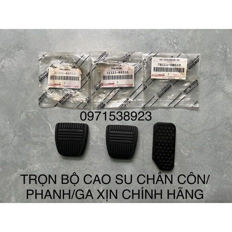 Trọn bộ cao su chân côn phanh ga toyota zace xịn chính hãng 31321-bz010. 78111-0b010