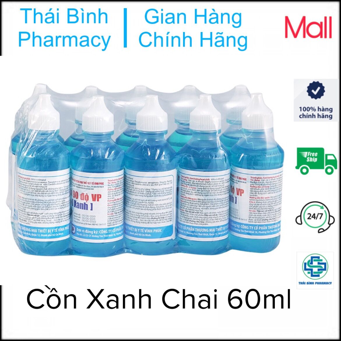 Cồn 90 Độ - chai 60ml