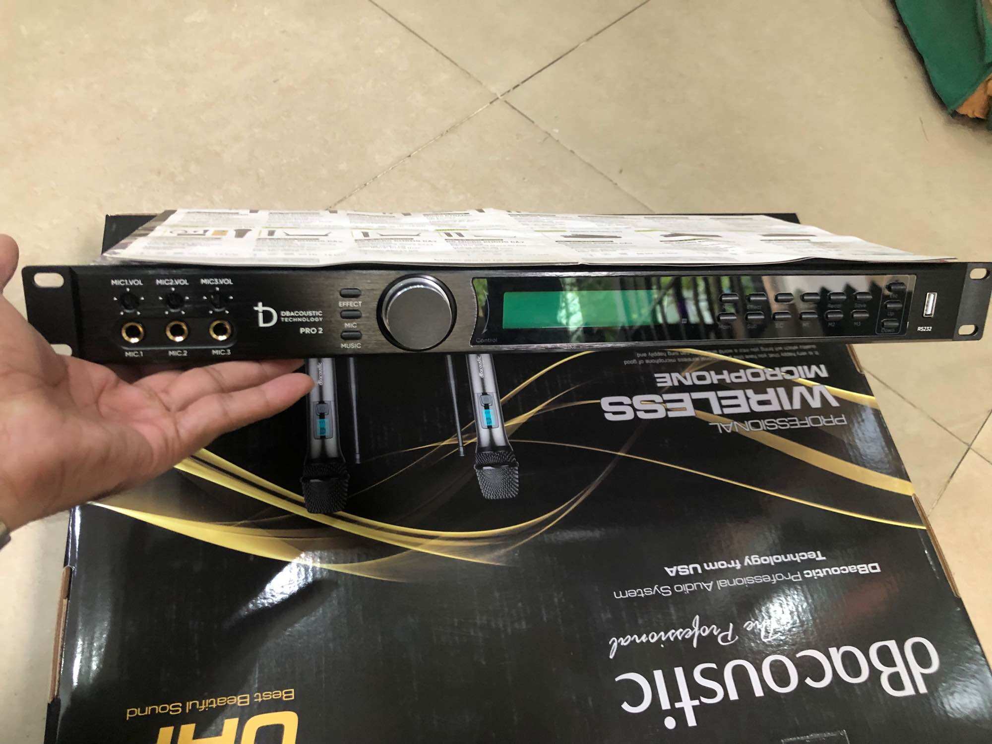 Vang số cao cấp dBacoustic PRO2 MAX - Hàng chính hãng SAL Việt Nam (sử dụng chip DSP chuyên biệt, âm thanh cực hay, chuyên dùng cho karaoke ViP)