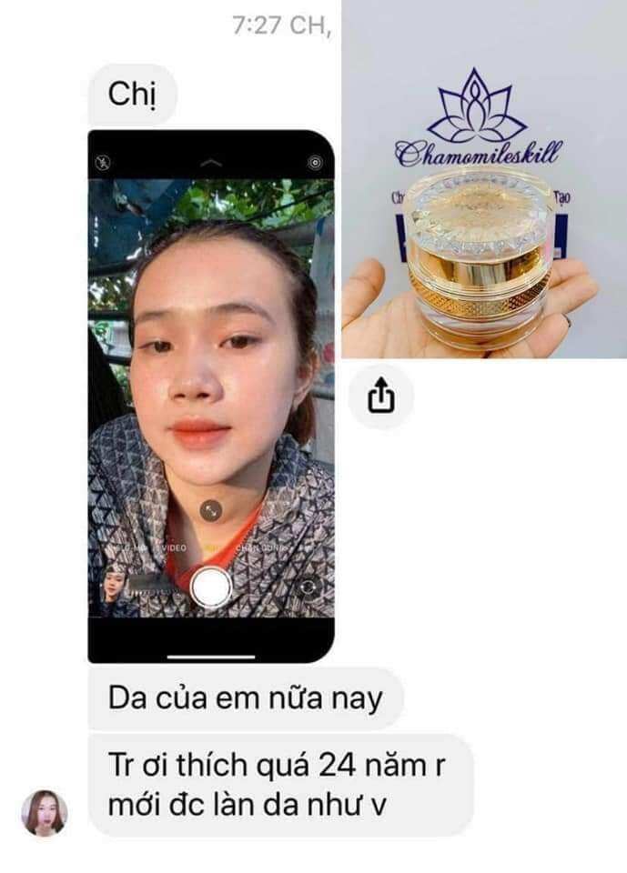 Kem tái tạo vàng Chamomile skill